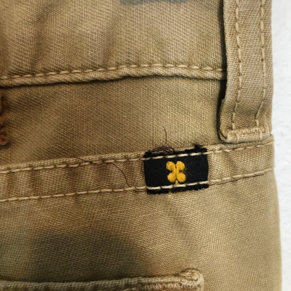 LUCKY BRAND Tan Bootcut Beige Denim Jeans Size 12 - Picture 7 of 9